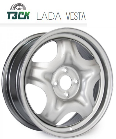 Серебристый диск ТЗСК Lada Vesta